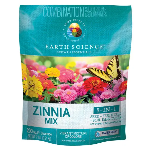 Earth Science 2lb Zinnia Flower Mix - 12142-6 | Blain's Farm