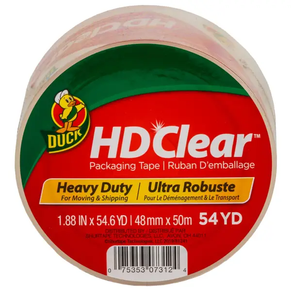 Duck Heavy-Duty Plastic Stretch Wrap, 15 in x 1000 ft, Clear