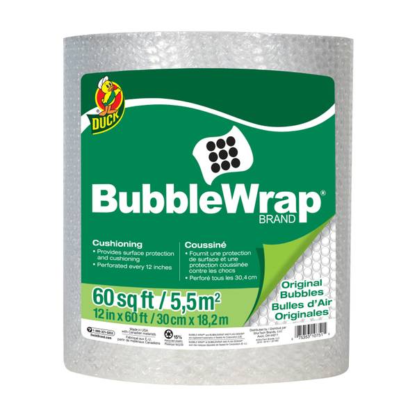 Original Bubble Cushioning New Perforated Every 12 Bubble Wrap Roll 12-Inch x 600 Feet 
