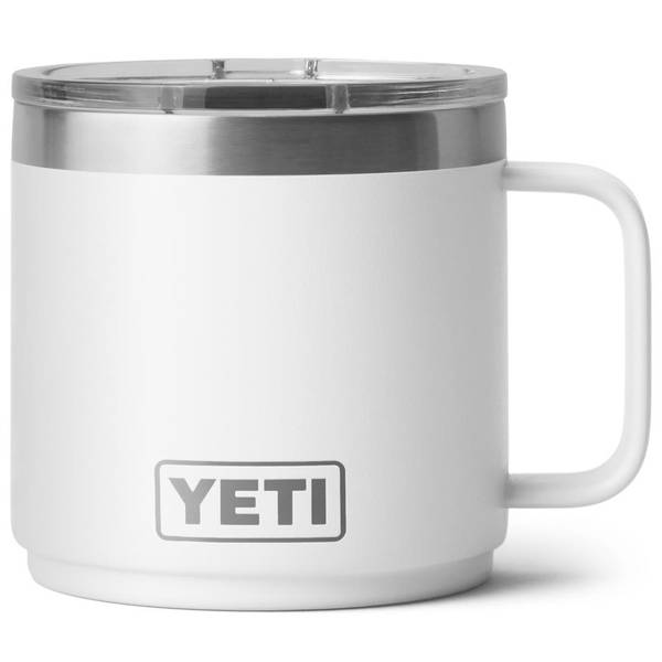YETI 14 oz Rambler Mug with MagSlider Lid, White - 21071500596