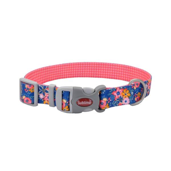 Coastal Pet Products Sublime Adjustable Dog Collar, Pink Tie Dye