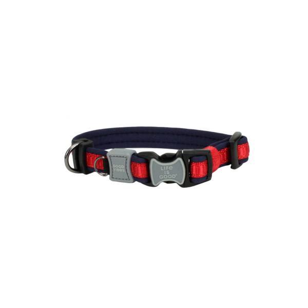 Coastal Pet 1"x 1826" Life is Good Padded Dog Collar 15931 D RED26
