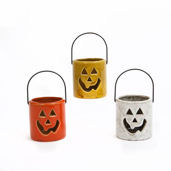 Gerson Ceramic Halloween Lanterns Assortment - 2352910 | Blain's Farm ...