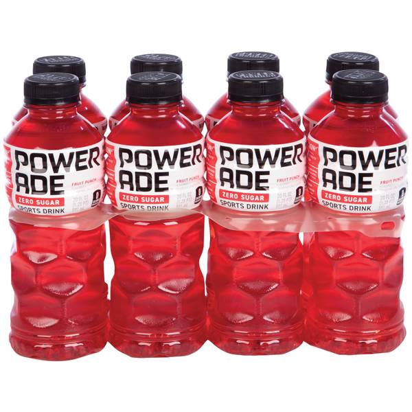  Powerade Zero Fruit Punch, 20 oz Bottle (Pack of 8) : Sports  Drinks : Grocery & Gourmet Food