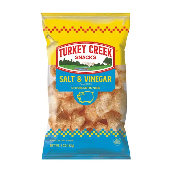 Turkey Creek 4 oz Salt & Vinegar Pork Rinds - FGPS80042