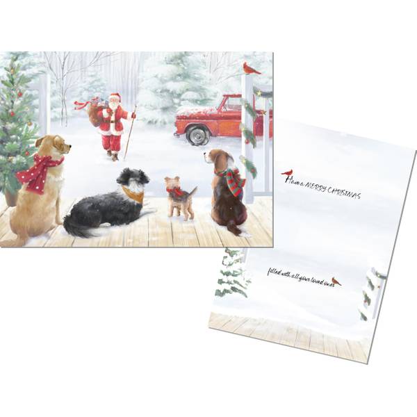 Photo of 18-Count Porch Pups Christmas Cards
