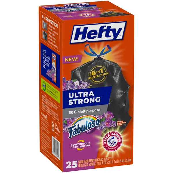  Hefty Small Trash Bags, Fabuloso Scent, 4 Gallon, 34 Count :  Health & Household