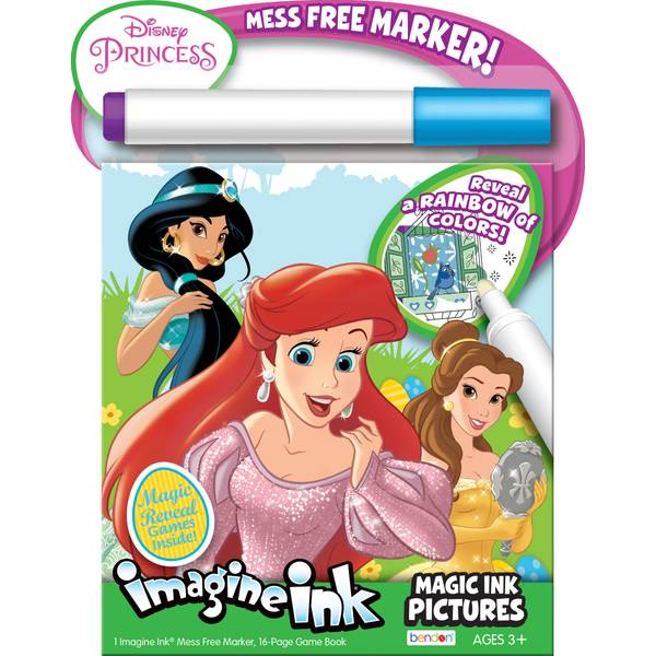 Bendon 10 Sheet Disney Baby Water Surprise Magic Ink Book With Marker