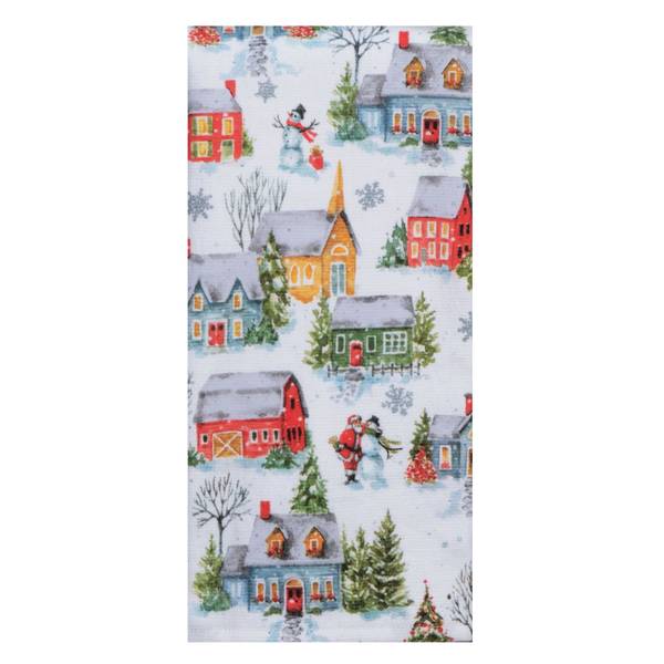 Kay Dee Designs Christmas Village Dual Purpose Kitchen Towel