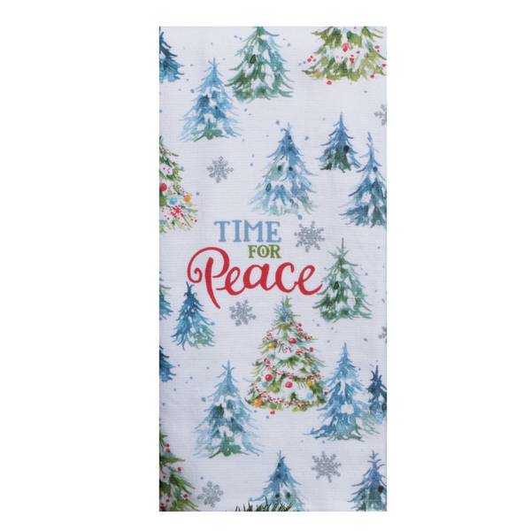 Kay Dee Designs Christmas Village Peace Dual Purpose Towel H3981   1363638 