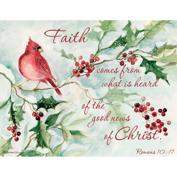 LANG Cardinal Berries Christmas Cards with Envelopes, 18/Pack (1004760)