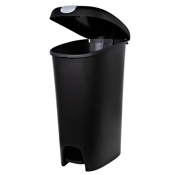 Hefty 12 Gal Lockable Step-On Trash Can - HFT-2258-075 | Blain's