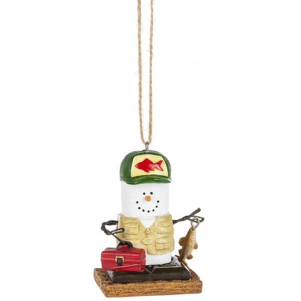 Ganz S'mores Fisherman with Tackle Box Ornament - MX170841 | Blain's ...
