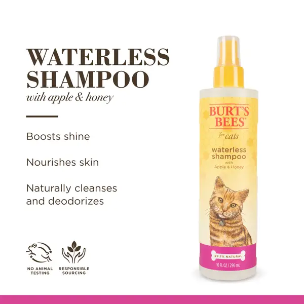 Burt's Bees Waterless Shampoo with Apple & Honey for Dogs, 10-oz bottle