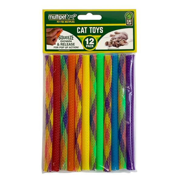 Multipet International 12Pack 7" Kitty Straws Cat Toy Assortment 20105 Blain's Farm & Fleet