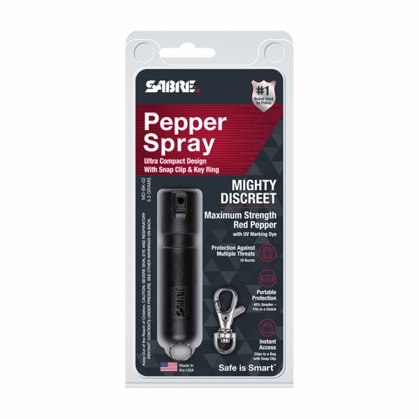 SABRE 3-in-1 Pocket Size Pepper Spray with Clip (P-22) –