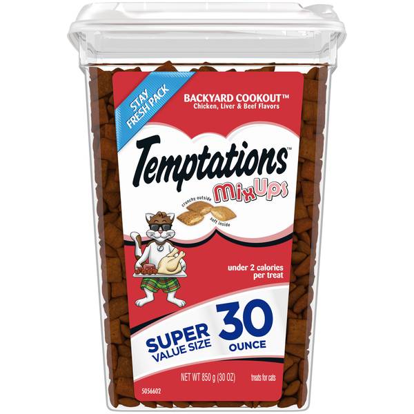 Photo of 30 oz MIXUPS Crunchy and Soft Cat Treats, Backyard Cookout Flavor
