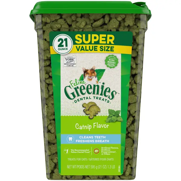 Greenies feline catnip flavor dental best sale cat treats