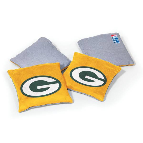 Wild Sports 16 oz 4Pack Stick and Slide Green Bay Packers Bean Bags