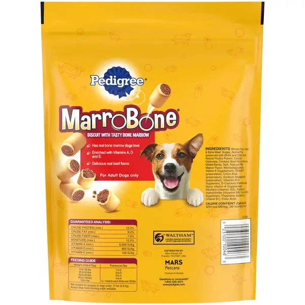 Pedigree 6 lb MARROBONE Dog Treats Real Beef Flavor Crunchy Dog Biscuits PED12350 Blain s Farm Fleet