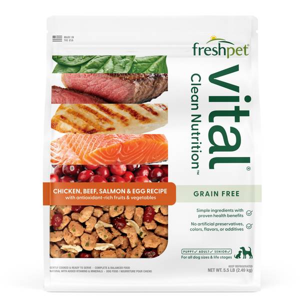 Photo of Chicken, Beef, Salmon and Egg Refrigerated Vital Grain Free Complete Meal Dog Food, 5.5 lb