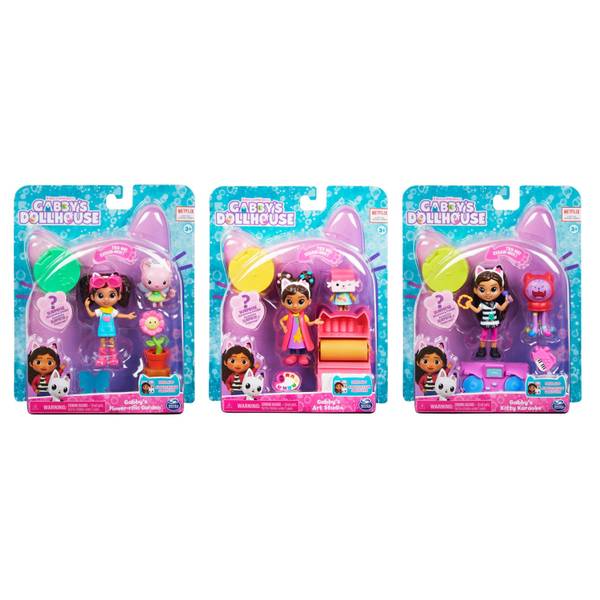 Gabby's Dollhouse, Gabby and Friends Figure Set with Rainbow Gabby Doll, 3  Toy Figures and Surprise Accessory Kids Toys for Ages 3 and up