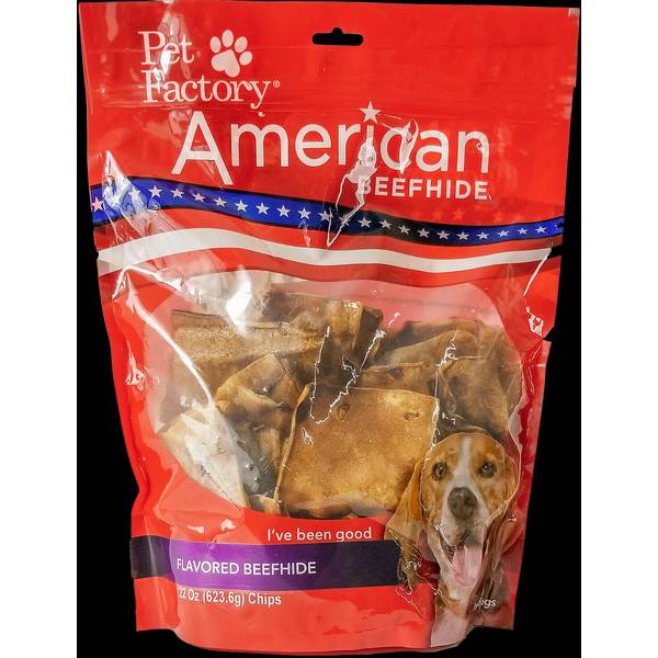 Photo of 22 oz American Beefhide Peanut Butter Chips Dog Treats