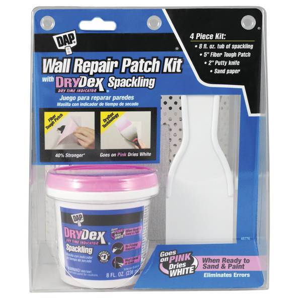 Photo of DryDex Wall Repair Patch Kit with 1/2 Pint DryDex Spackling