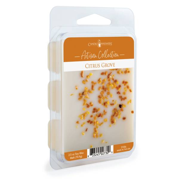 Candle Warmers Artisan Collection Soy Wax Melt, Citrus Grove - 2.5 oz