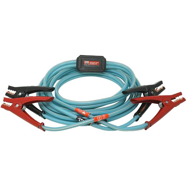 Road Power 84696812 8 Gauge 12 Booster Cables With Exclusive Road Glow Technology 12-Foot 
