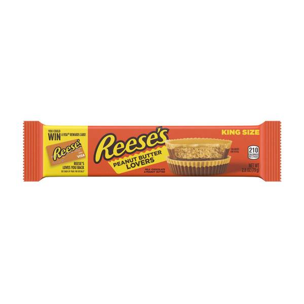 Reese's 2.8 oz Peanut Butter Lovers King Size Bar - 3400043039 | Blain ...