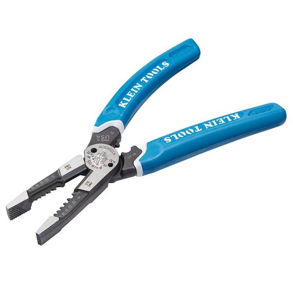 Klein Tools Ratcheting Wire Crimper / Stripper / Cutter, for Pass