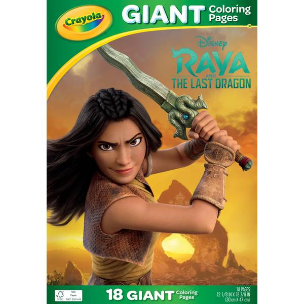 Crayola Raya and the Last Dragon Giant Coloring Pages - 04-2652 | Blain