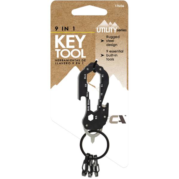 Custom Accessories Utility 9in1 Matte Black Key Tool 17606 Blain