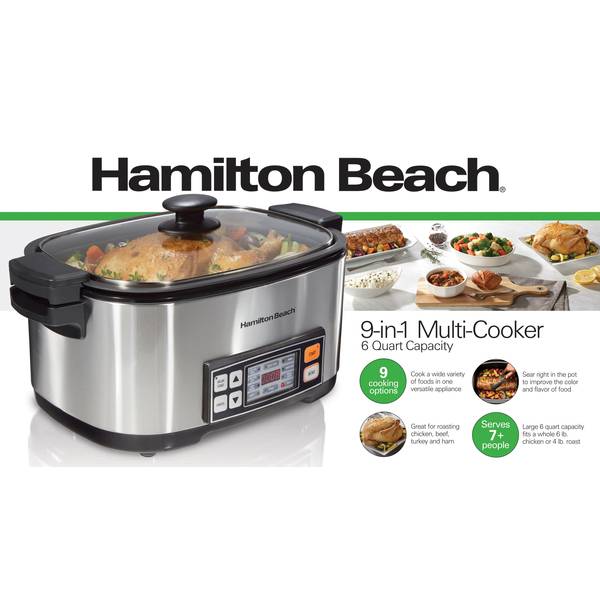 Hamilton Beach 9-in-1 Multicooker 6 Quart Capacity & Reviews