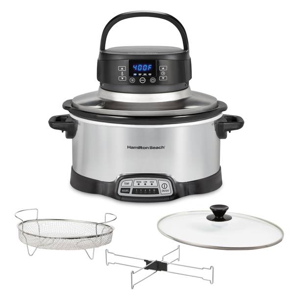 Cook's Essentials 6-qt 8-in-1 Pressure Cooker and Air Fryer