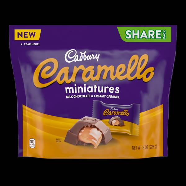 Cadbury CARAMELLO Miniatures Milk Chocolate And Caramel Candy Bars