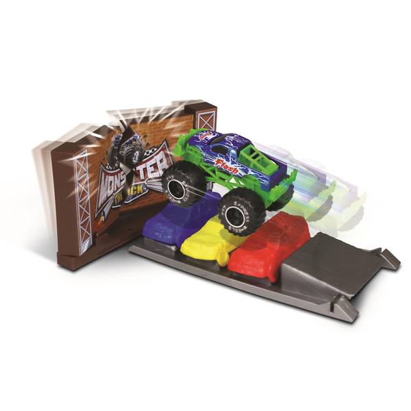 Hot Wheels Monster Jam World Finals Crash Pack Playset - Go Over the Ramp,  Jump the Crushed Cars and make it to the Finals