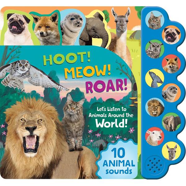 Cottage Door Press HOOT! MEOW! ROAR! 10 Button Sound Zoo Book - 2002840 ...