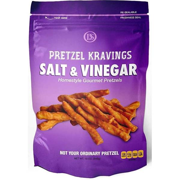 Dakota Style 10 oz Salt & Vinegar Pretzel Kravings 246526 Blain's