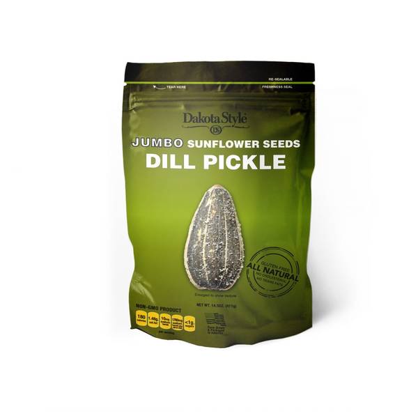 Dakota Style 14.5 oz Dill Pickle Jumbo Sunflower Seeds 301643 Blain