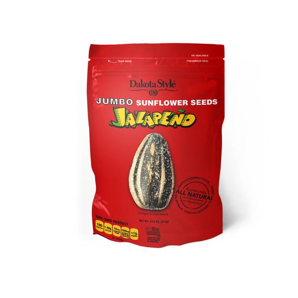 Dakota Style 14.5 oz Jalapeno Sunflower Seeds 301645 Blain's Farm