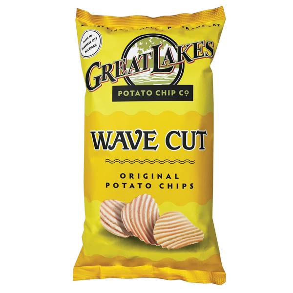 Great Lakes Potato Chip Co 16 oz Wave Cut Potato Chips - 16 WCORG ...