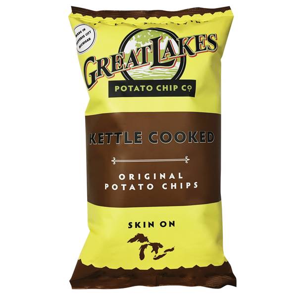 Great Lakes Potato Chip Co 16 oz Original Kettle Chips 16 ORG Blain