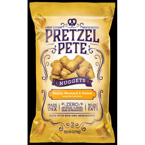 Pretzel Pete 9.5 oz Honey Mustard & Onion Nuggets 12212 Blain's