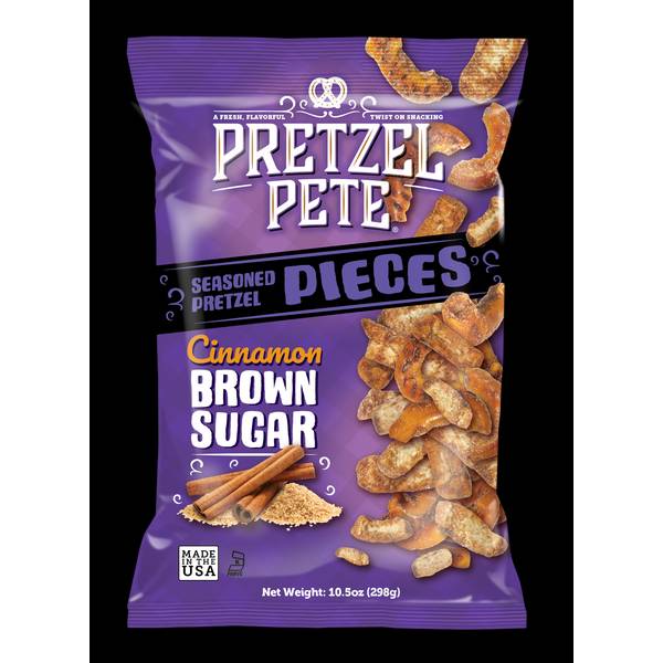 Pretzel Pete 10.5 oz Cinnamon Brown Sugar Pretzel Pieces 12233