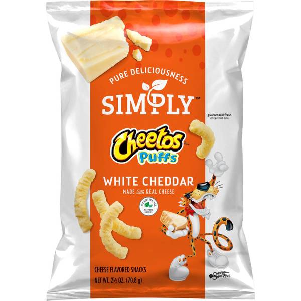 8 oz Simply Cheetos Puffs White Cheddar Cheese by Simply Cheetos