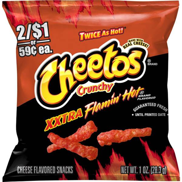 Cheetos Cheddar Jalapeño Crunchy Cheese Flavored Party Snacks Net Wt 8.5 Oz  (pack of 6)