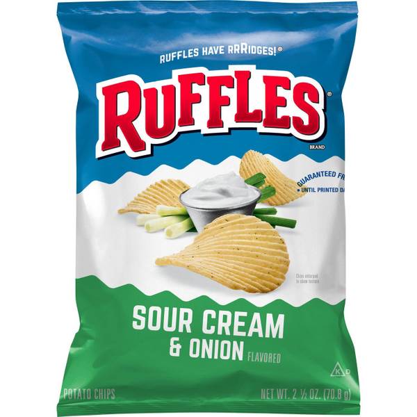 Ruffles 2.5 oz Sour Cream & Onion - 32441 | Blain's Farm & Fleet