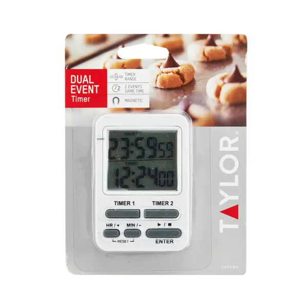 Taylor Duel Event Digital Timer Clock - White, 1 ct - King Soopers